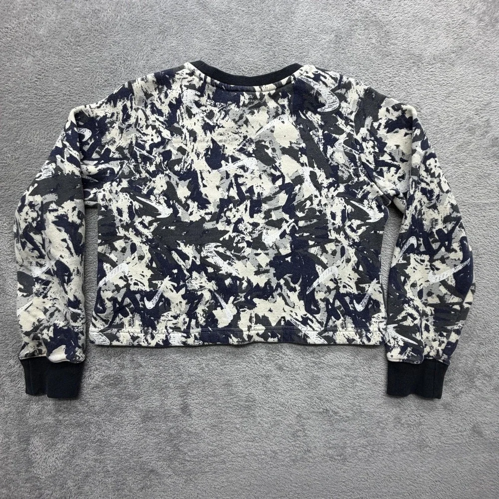 Nike Sweatshirt Youth Large Multicolor Fleece Pullover Gold Swoosh‎ CU8577-104